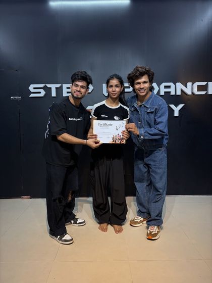 This student has successfully completed her training, which included musicality and confidence-building classes.