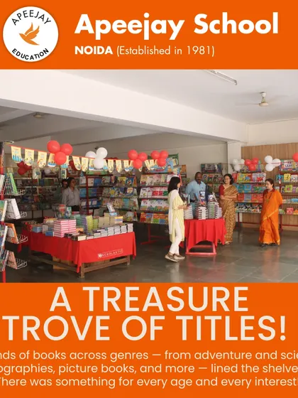 A treasure trove of titles. Thousands of books across genres, from adventure and science to biographies, lined the shelves for students to explore.