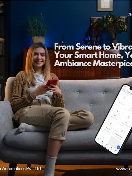 From serene to vibrant, your smart home is your ambiance masterpiece. Use our app to personalize every corner of your home to match your mood.