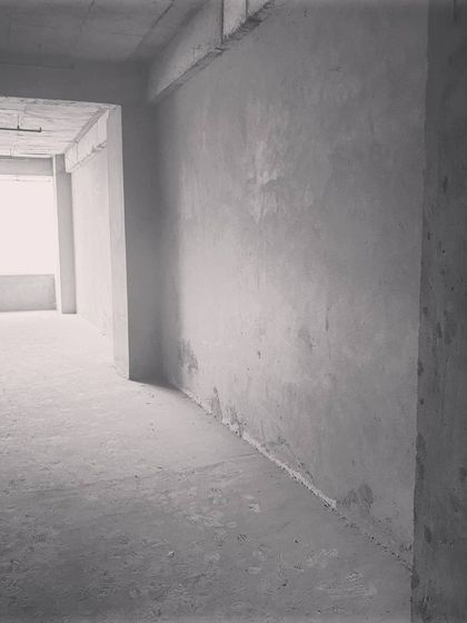 The first look at a new office space project in Gurgaon. This raw, empty shell is where we will begin designing a modern and functional workspace.