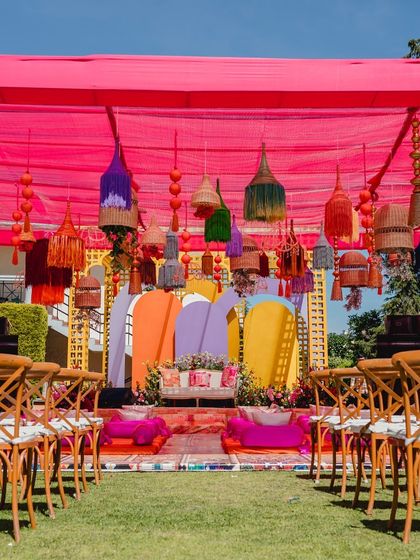 Vibrant Haldi & Mehendi Celebrations photo 52