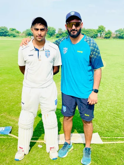 With Aditya after another well-made century. His consistency is a benchmark for other players.