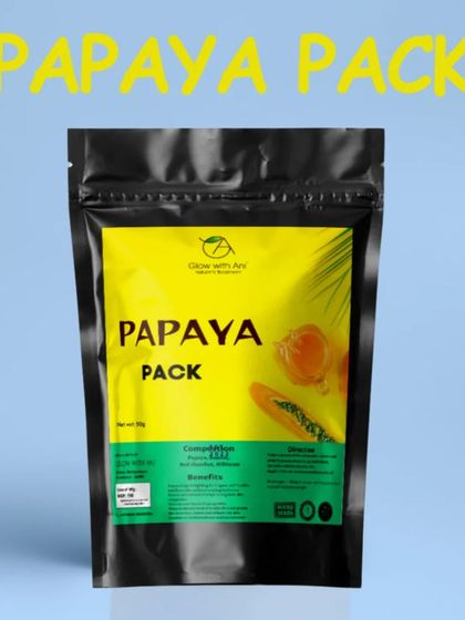 Another look at the Papaya Pack. It helps brighten skin, exfoliate naturally, and fight acne.