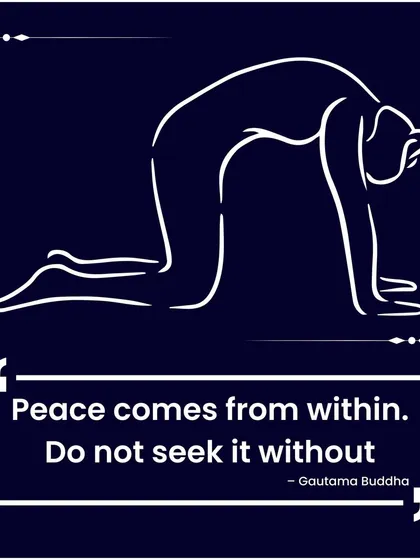 True peace comes from within. Yoga teaches us to stop seeking it outside ourselves and instead cultivate it through our own practice.