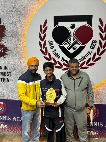 A great performance at the JKG Open Tournament. Our player Arnav Jain secured a Gold Medal in the U-15 Boys category.