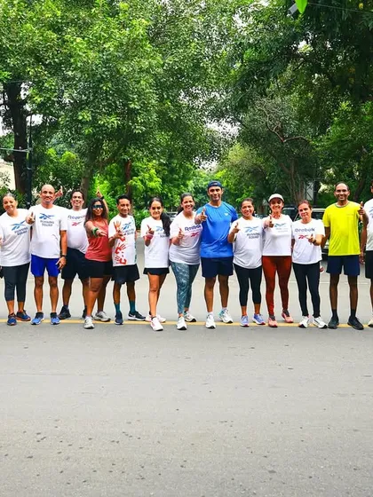 This is our 'Chak De' moment. Our community runs are more than just training; they are a celebration of fitness, friendship, and spirit. Here's our group during a special Independence Day run at Lodhi Garden, showing our collective energy and pride.