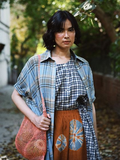 A street style shot for House of Wandering Silk. Taking fashion to the streets helps to show how these beautiful pieces can be worn in everyday life.