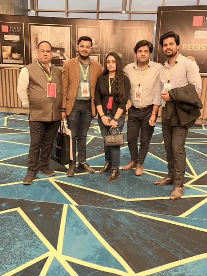 A group photo with fellow professionals at an industry event. We believe in building strong relationships within the design and architecture community.