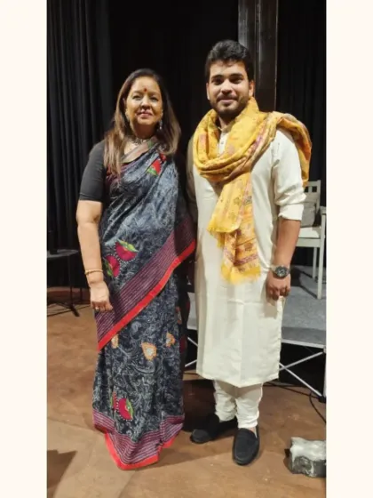 With the respected Sangeeta Datta aunty, whose vision brought the 'Anant' show to life.