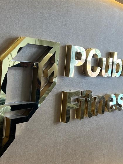 The details matter. Our gold-finish logo inside the gym reflects the luxury and quality you'll find in every corner of our club.