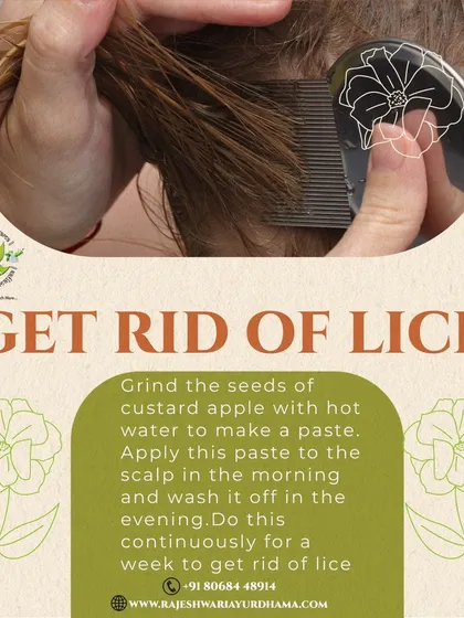 Ayurveda offers practical solutions for common childhood problems like head lice. A paste made from custard apple seeds and hot water is a traditional remedy I suggest for effective, natural treatment.