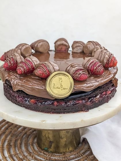 Our Boozy Nutella Strawberry cake, ready for any celebration. The rum-laced sponge makes this a sophisticated and memorable dessert for adults.