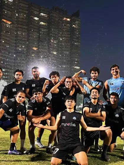 The team poses after a tough training session. The smiles and camaraderie show our unity and strength.