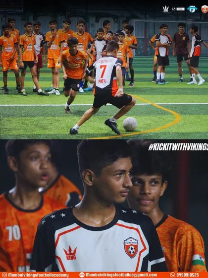 A player takes on defenders in a drill while his teammates watch. Every session is a chance to impress.