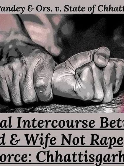 A High Court ruling clarifying the legal definition of rape within a marriage. I provide defense based on the current legal framework for marital disputes.