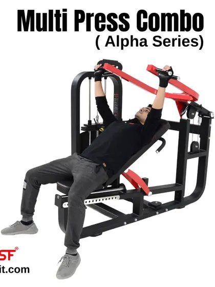 A user demonstrating the incline press.