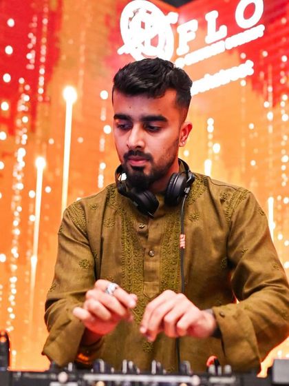 Dressed in a kurta for a Diwali-themed night, blending traditional vibes with club music.