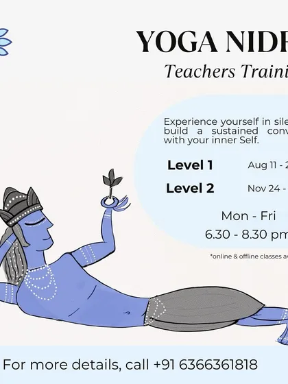 Experience yourself in silence and build a sustained conversation with your inner self. Our Yoga Nidra Teacher Training unlocks the power of the subconscious mind, helping you understand and change the habitual patterns that run your life.