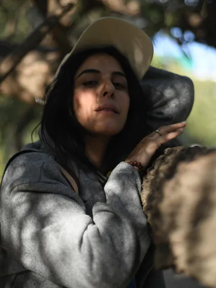 Another shot playing with shadows, this time with a more direct and confident gaze from Isha Talwar.