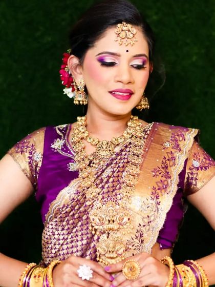 Shwetha Singh - Professional Makeup Services South Indian Bridal Makeup photo 23