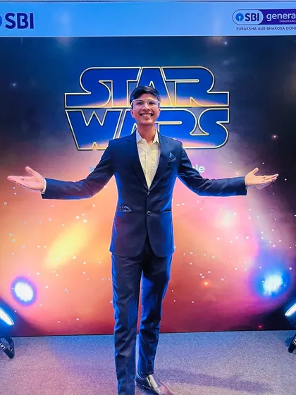 At the SBI General Insurance 'Star Wars' themed event. It was fun to bring a bit of 'the force' to their corporate gathering.
