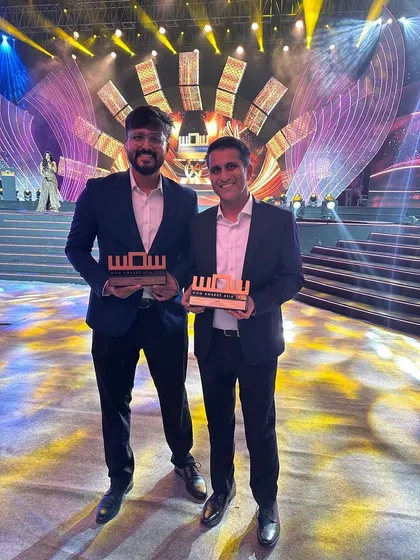 Our team proudly holding our Gold and Bronze WOW Awards. These moments of recognition fuel our passion for delivering excellence in every event we undertake.