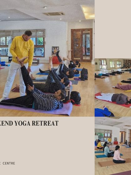 A collage from our weekend yoga retreat in Gurgaon. It was a getaway filled with learning, laughter, and making memories, very close to the heart.