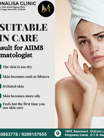 Using unsuitable skincare products can cause dryness, rashes, and irritation. We always recommend consulting an AIIMS-certified dermatologist before trying new products to ensure they are right for you.
