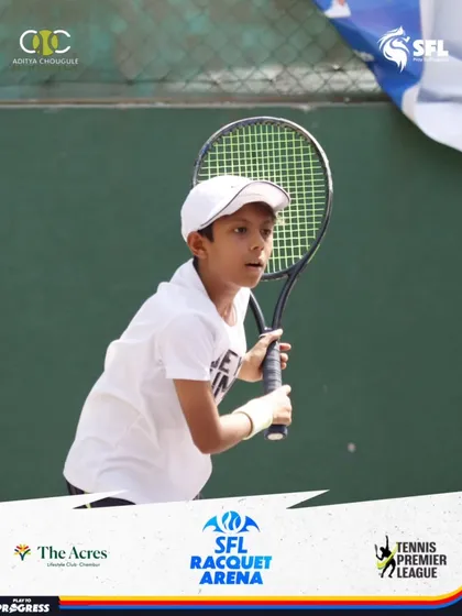 This young player demonstrates excellent preparation and balance as he gets ready to hit a forehand. Solid fundamentals are the building blocks of a great tennis player.
