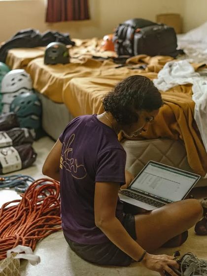 Behind the scenes of our gear prep. It takes an army to organize and transport all the equipment for our events, and we're so grateful for our volunteers.