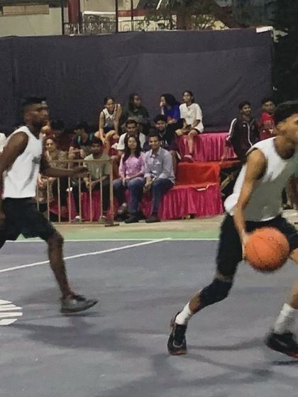 A moment of intense competition during a tournament game. Our players show that hustle and heart are at the core of how we play.