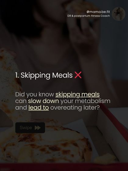 Mistake #1: Skipping meals. Did you know that skipping meals can actually slow down your metabolism and lead to overeating later in the day?