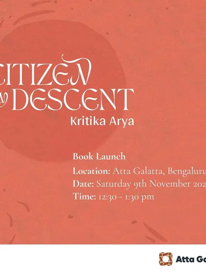 The launch of 'Citizen by Descent' by Kritika Arya. We provide a platform for authors to share heartfelt essays on identity, belonging, and the third-culture kid experience.