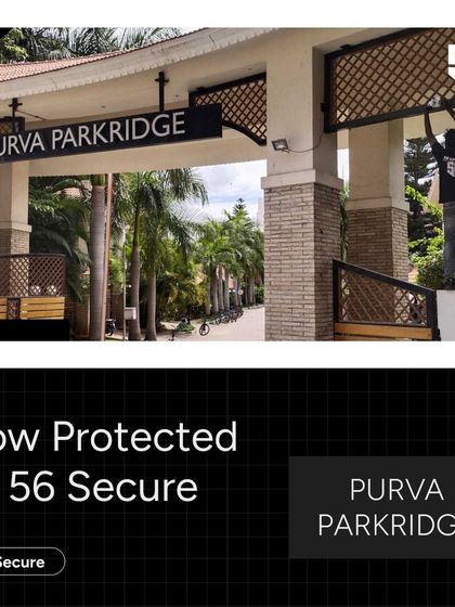 Purva Parkridge, a major residential community, is now protected by 56 Secure. Our team is seen installing equipment at the main gate, the first line of defense for the entire property.
