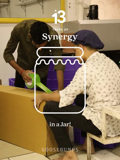 This image captures the synergy in our team. Two hands working in perfect rhythm to pack a box for dispatch. This coordination and teamwork are what go into every order we send out.