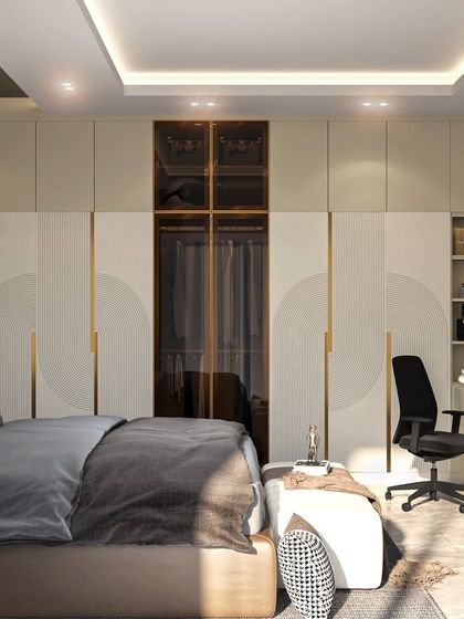 Houzlook - Full Home Interior Design & Turnkey Execution Serene & Stylish Bedrooms photo 11