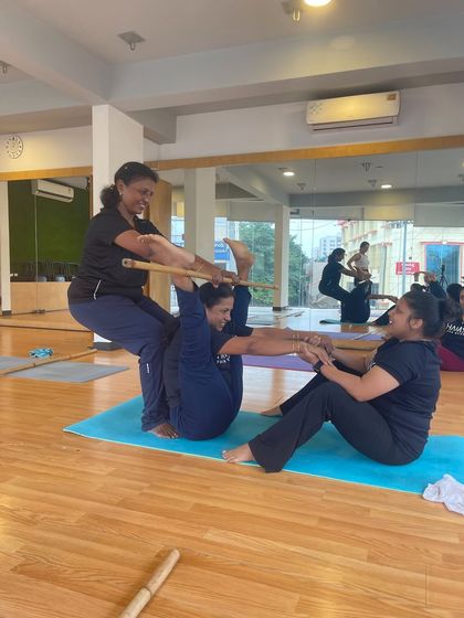 Hamsa Yoga - Group Yoga Classes Yoga with Props: Deepen Your Practice photo 18