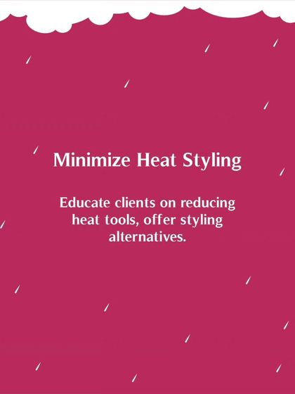 During the monsoon, it is important to minimize heat styling. I teach my students to educate clients on reducing heat and offering styling alternatives.