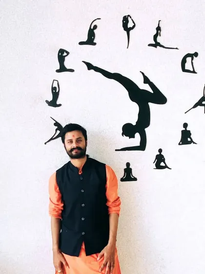 Pictured here at our center, where the clock reminds us that every moment is an opportunity for practice. Yoga is not just an exercise, but a way of life.