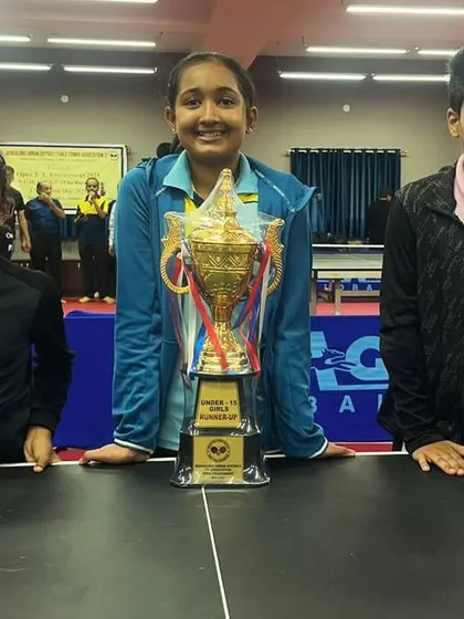 The results of dedicated training speak for themselves. We are proud to celebrate the achievements of our young paddlers, Raashi, Sharvil, and Sanvikka, showcasing their trophies after securing top positions in a recent tournament.