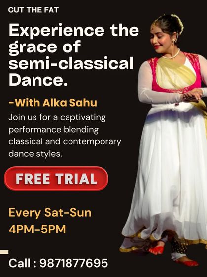 Experience the grace of semi-classical dance with Alka Sahu. We offer a free trial for our weekend batches, where you can explore this captivating blend of styles.