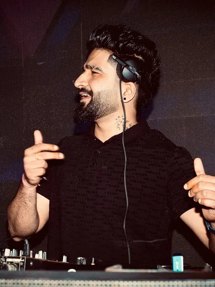 It's a two-way street. I give energy, and I get it right back. Here I am interacting with the crowd from behind the decks at Cavalry The Lounge.