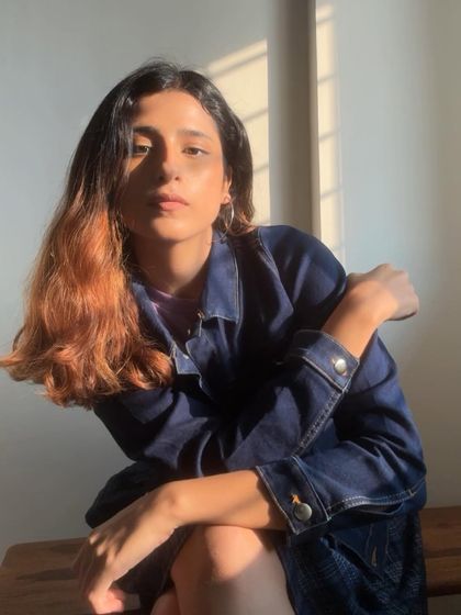 Sweater weather vibes. A casual, cozy look.