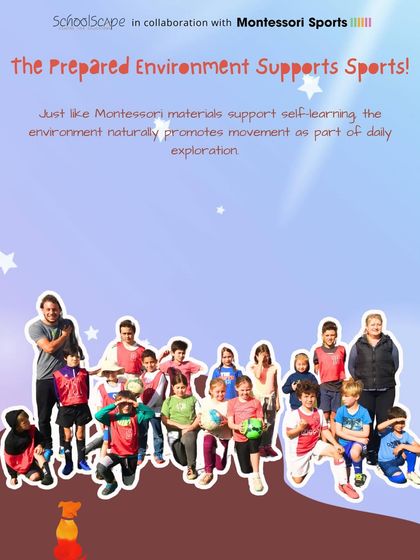 Just as Montessori materials support self-learning, the prepared environment for sports naturally promotes movement as part of daily exploration.