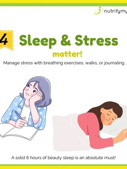 Step 4: Manage Sleep & Stress. Lack of sleep and high stress are major craving triggers. Prioritizing 8 hours of sleep and managing stress with walks or journaling can make a huge difference.