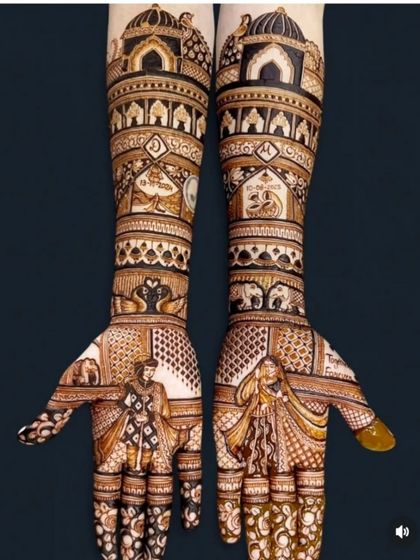 Kanha Mehandi - Bridal Mehndi Custom Storytelling & Portrait Mehndi photo 38