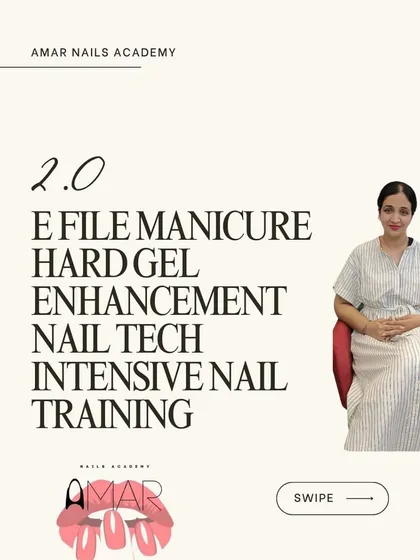 My intensive training is designed to level up your nail game. Master the art of E-File Manicure and Hard Gel Enhancements with hands-on practice and get certified.