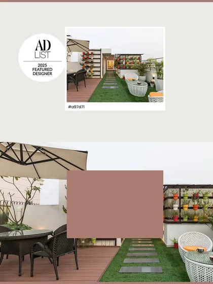 A rooftop retreat designed for slow mornings and sundown gatherings. The balance of warm wooden decks, lush green turf, and vibrant planters brings nature right into your everyday living space.