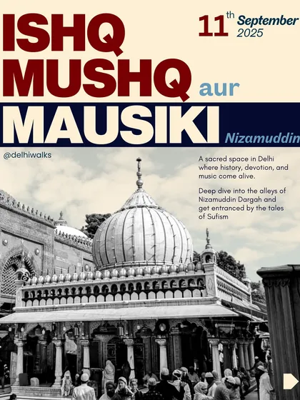 Ishq, Mushq, aur Mausiki. Love, fragrance, and music. This is the essence of Nizamuddin, a sacred space where Sufi tales of devotion come alive. I dive deep into the world of qawwali and the spiritual bond of its saints in one of my most cherished books.