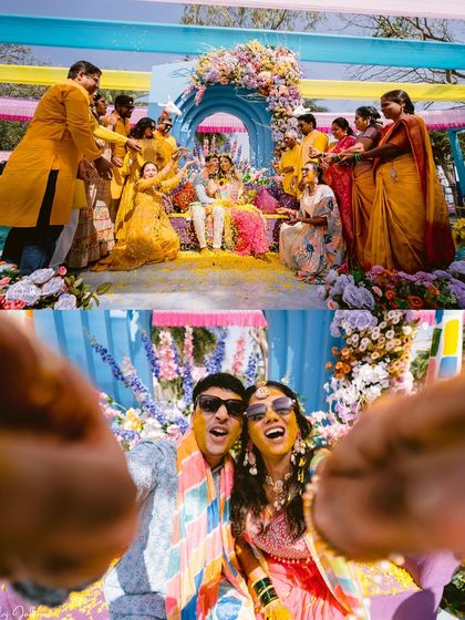 Vibrant Haldi Celebrations photo 17